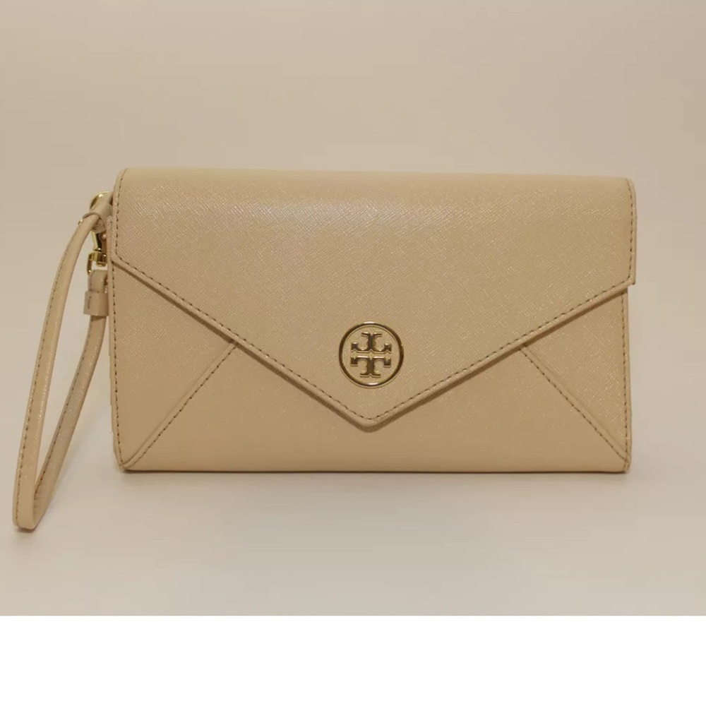 Tory Butch Saffiano leather Envelope wristlet